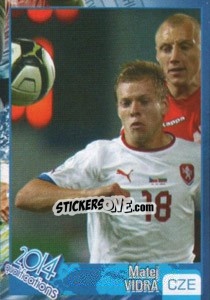 Sticker Matej Vydra - Kvalifikacije za svetsko fudbalsko prvenstvo 2014 - G.T.P.R School Shop
