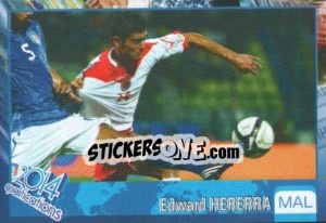 Sticker Edward Herrera - Kvalifikacije za svetsko fudbalsko prvenstvo 2014 - G.T.P.R School Shop