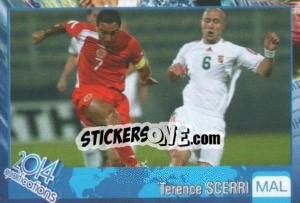Sticker Terence Scerri - Kvalifikacije za svetsko fudbalsko prvenstvo 2014 - G.T.P.R School Shop