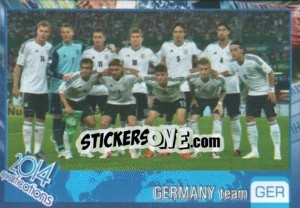 Sticker Team - Kvalifikacije za svetsko fudbalsko prvenstvo 2014 n. 318 - G.T.P.R School Shop