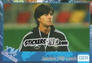 Sticker Joachim Löw - Kvalifikacije za svetsko fudbalsko prvenstvo 2014 n. 319 - G.T.P.R School Shop