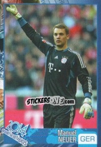 Sticker Manuel Neuer - Kvalifikacije za svetsko fudbalsko prvenstvo 2014 n. 320 - G.T.P.R School Shop
