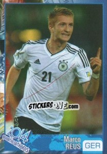 Sticker Marco Reus - Kvalifikacije za svetsko fudbalsko prvenstvo 2014 - G.T.P.R School Shop