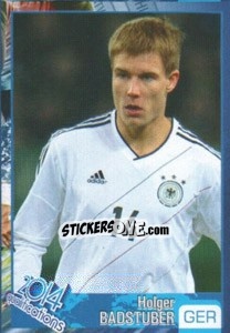 Sticker Holger Badstuber - Kvalifikacije za svetsko fudbalsko prvenstvo 2014 n. 323 - G.T.P.R School Shop