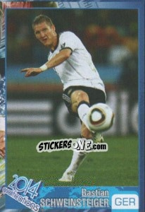 Sticker Bastian Schweinsteiger - Kvalifikacije za svetsko fudbalsko prvenstvo 2014 n. 325 - G.T.P.R School Shop