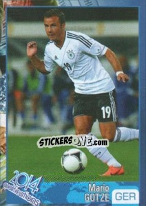 Sticker Mario Gotze - Kvalifikacije za svetsko fudbalsko prvenstvo 2014 n. 326 - G.T.P.R School Shop