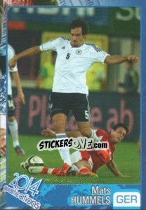 Sticker Mats Hummels - Kvalifikacije za svetsko fudbalsko prvenstvo 2014 - G.T.P.R School Shop