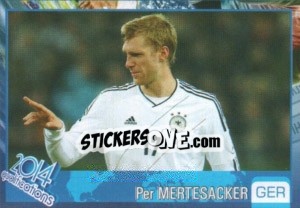 Sticker Per Mertesacker - Kvalifikacije za svetsko fudbalsko prvenstvo 2014 n. 330 - G.T.P.R School Shop