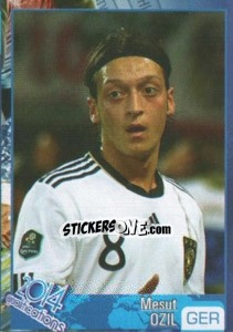 Sticker Mesut Ozil - Kvalifikacije za svetsko fudbalsko prvenstvo 2014 n. 332 - G.T.P.R School Shop