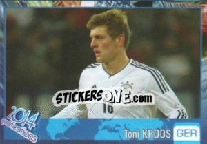 Sticker Toni Kroos - Kvalifikacije za svetsko fudbalsko prvenstvo 2014 n. 334 - G.T.P.R School Shop