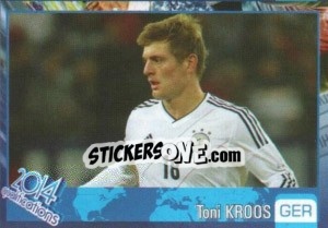 Sticker Toni Kroos - Kvalifikacije za svetsko fudbalsko prvenstvo 2014 - G.T.P.R School Shop