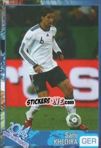 Sticker Sami Khedira - Kvalifikacije za svetsko fudbalsko prvenstvo 2014 n. 336 - G.T.P.R School Shop