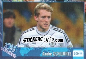Sticker Andre Schurrle - Kvalifikacije za svetsko fudbalsko prvenstvo 2014 n. 337 - G.T.P.R School Shop