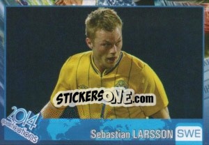 Sticker Sebastian Larsson - Kvalifikacije za svetsko fudbalsko prvenstvo 2014 n. 348 - G.T.P.R School Shop