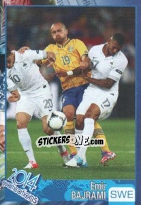 Sticker Emir Bajrami - Kvalifikacije za svetsko fudbalsko prvenstvo 2014 - G.T.P.R School Shop