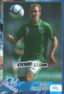 Sticker Aiden McGeady - Kvalifikacije za svetsko fudbalsko prvenstvo 2014 - G.T.P.R School Shop