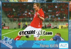 Sticker Florian Klein - Kvalifikacije za svetsko fudbalsko prvenstvo 2014 - G.T.P.R School Shop