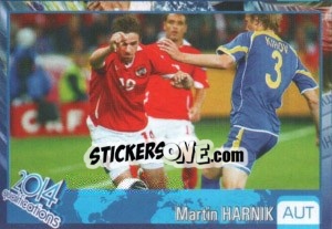 Sticker Martin Harnik - Kvalifikacije za svetsko fudbalsko prvenstvo 2014 n. 375 - G.T.P.R School Shop