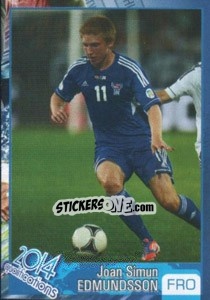 Sticker Joan Simun Edmundsson - Kvalifikacije za svetsko fudbalsko prvenstvo 2014 - G.T.P.R School Shop