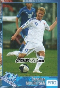 Sticker Christian Mouritsen - Kvalifikacije za svetsko fudbalsko prvenstvo 2014 - G.T.P.R School Shop