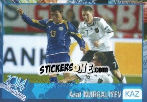 Sticker Azat Nurgaliyev - Kvalifikacije za svetsko fudbalsko prvenstvo 2014 - G.T.P.R School Shop