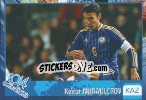 Sticker Kairat Nurdauletov - Kvalifikacije za svetsko fudbalsko prvenstvo 2014 - G.T.P.R School Shop