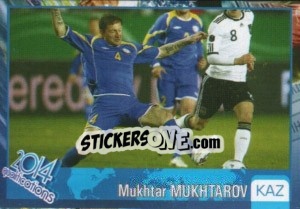 Sticker Mukhtar Mukhtarov - Kvalifikacije za svetsko fudbalsko prvenstvo 2014 - G.T.P.R School Shop