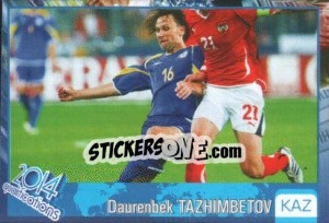 Figurina Daurenbek Tazhimbetov - Kvalifikacije za svetsko fudbalsko prvenstvo 2014 - G.T.P.R School Shop