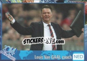 Sticker Louis van Gaal - Kvalifikacije za svetsko fudbalsko prvenstvo 2014 - G.T.P.R School Shop
