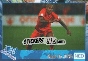 Sticker Nigel de Jong - Kvalifikacije za svetsko fudbalsko prvenstvo 2014 n. 403 - G.T.P.R School Shop