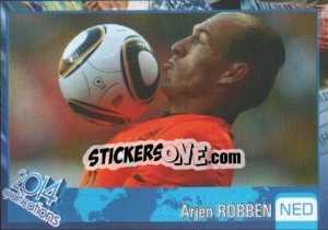 Sticker Arjen Robben - Kvalifikacije za svetsko fudbalsko prvenstvo 2014 - G.T.P.R School Shop