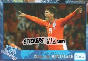 Sticker Klaas-Jan Huntelaar - Kvalifikacije za svetsko fudbalsko prvenstvo 2014 n. 414 - G.T.P.R School Shop