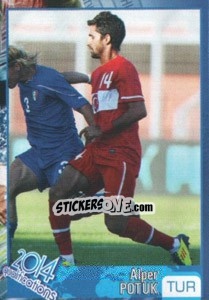 Sticker Alper Potuk - Kvalifikacije za svetsko fudbalsko prvenstvo 2014 n. 429 - G.T.P.R School Shop