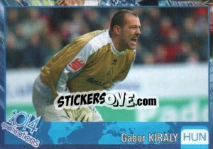 Sticker Gabor Kiraly - Kvalifikacije za svetsko fudbalsko prvenstvo 2014 - G.T.P.R School Shop