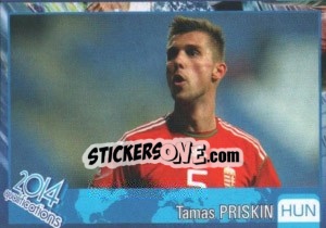 Sticker Tamas Priskin - Kvalifikacije za svetsko fudbalsko prvenstvo 2014 - G.T.P.R School Shop
