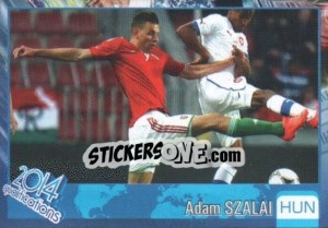 Sticker Adam Szalai - Kvalifikacije za svetsko fudbalsko prvenstvo 2014 - G.T.P.R School Shop