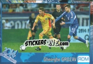 Sticker Gheorghe Grozav - Kvalifikacije za svetsko fudbalsko prvenstvo 2014 - G.T.P.R School Shop
