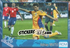 Sticker Adrian Mutu - Kvalifikacije za svetsko fudbalsko prvenstvo 2014 - G.T.P.R School Shop