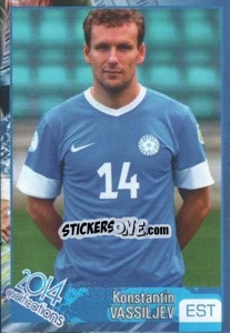 Sticker Konstantin Vassiljev - Kvalifikacije za svetsko fudbalsko prvenstvo 2014 - G.T.P.R School Shop