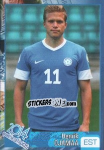 Sticker Henrik Ojamaa - Kvalifikacije za svetsko fudbalsko prvenstvo 2014 - G.T.P.R School Shop