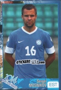Sticker Sergei Mosnikov - Kvalifikacije za svetsko fudbalsko prvenstvo 2014 - G.T.P.R School Shop
