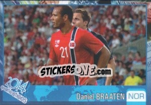 Sticker Daniel Braaten - Kvalifikacije za svetsko fudbalsko prvenstvo 2014 - G.T.P.R School Shop