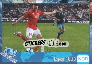 Sticker Espen Ruud - Kvalifikacije za svetsko fudbalsko prvenstvo 2014 - G.T.P.R School Shop