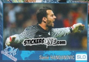 Sticker Samir Handanovic - Kvalifikacije za svetsko fudbalsko prvenstvo 2014 n. 498 - G.T.P.R School Shop