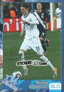 Sticker Milivoje Novakovic - Kvalifikacije za svetsko fudbalsko prvenstvo 2014 n. 503 - G.T.P.R School Shop