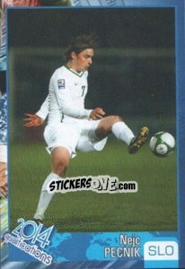 Sticker Nejc Pecnik - Kvalifikacije za svetsko fudbalsko prvenstvo 2014 - G.T.P.R School Shop