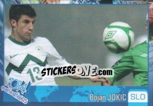 Sticker Bojan Jokic - Kvalifikacije za svetsko fudbalsko prvenstvo 2014 - G.T.P.R School Shop