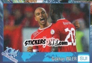 Sticker Gokhan Inler - Kvalifikacije za svetsko fudbalsko prvenstvo 2014 n. 521 - G.T.P.R School Shop