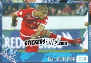 Sticker Eren Derdiyok - Kvalifikacije za svetsko fudbalsko prvenstvo 2014 n. 530 - G.T.P.R School Shop