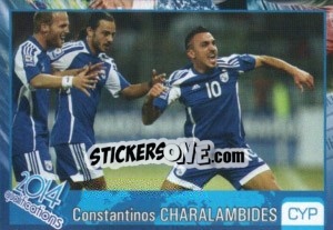 Sticker Constantinos Charalambides - Kvalifikacije za svetsko fudbalsko prvenstvo 2014 - G.T.P.R School Shop